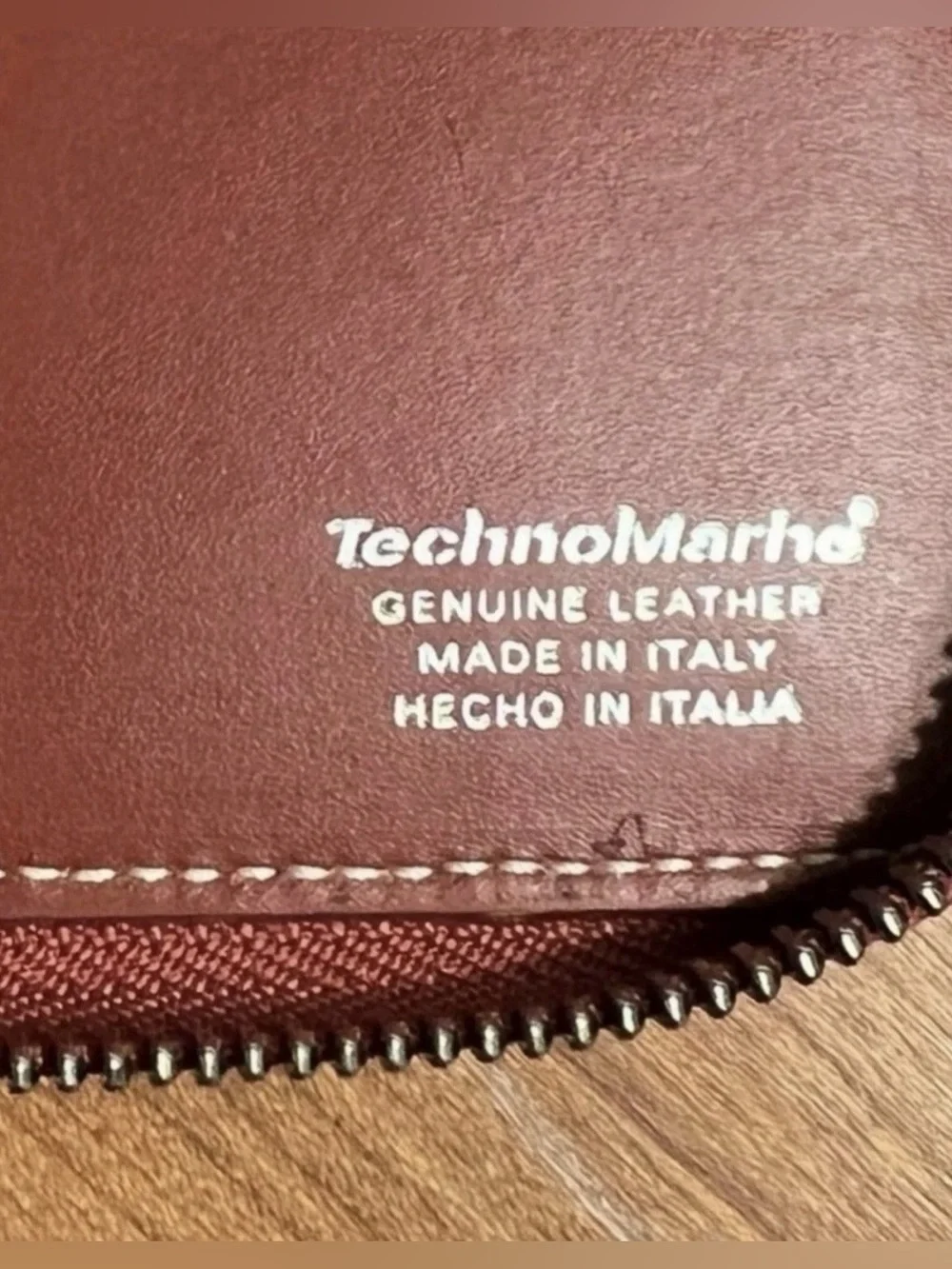 TechnoMarine Leather Zip Around Organizer Wallet (Fits a Travelers Notebook)